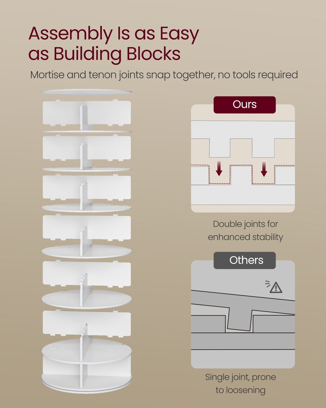 Free Standing Rotating Shoe Rack Tower For Closet Or Small Spaces - product photo 07