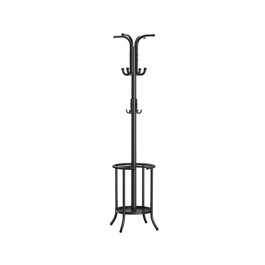Freestanding Coat Rack With Umbrella Holder & 12 Hooks – product view 1 | Ridgefield Furniture
