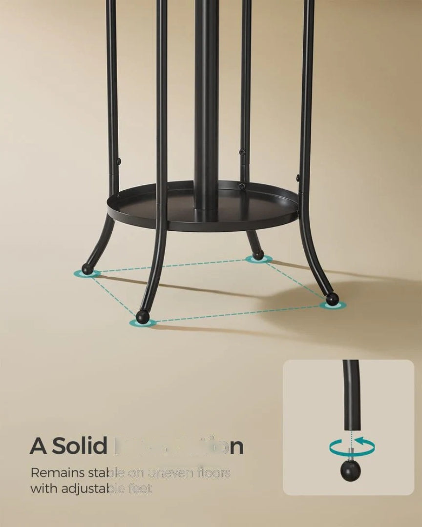 Freestanding Coat Rack With Umbrella Holder & 12 Hooks – product view 5 | Ridgefield Furniture