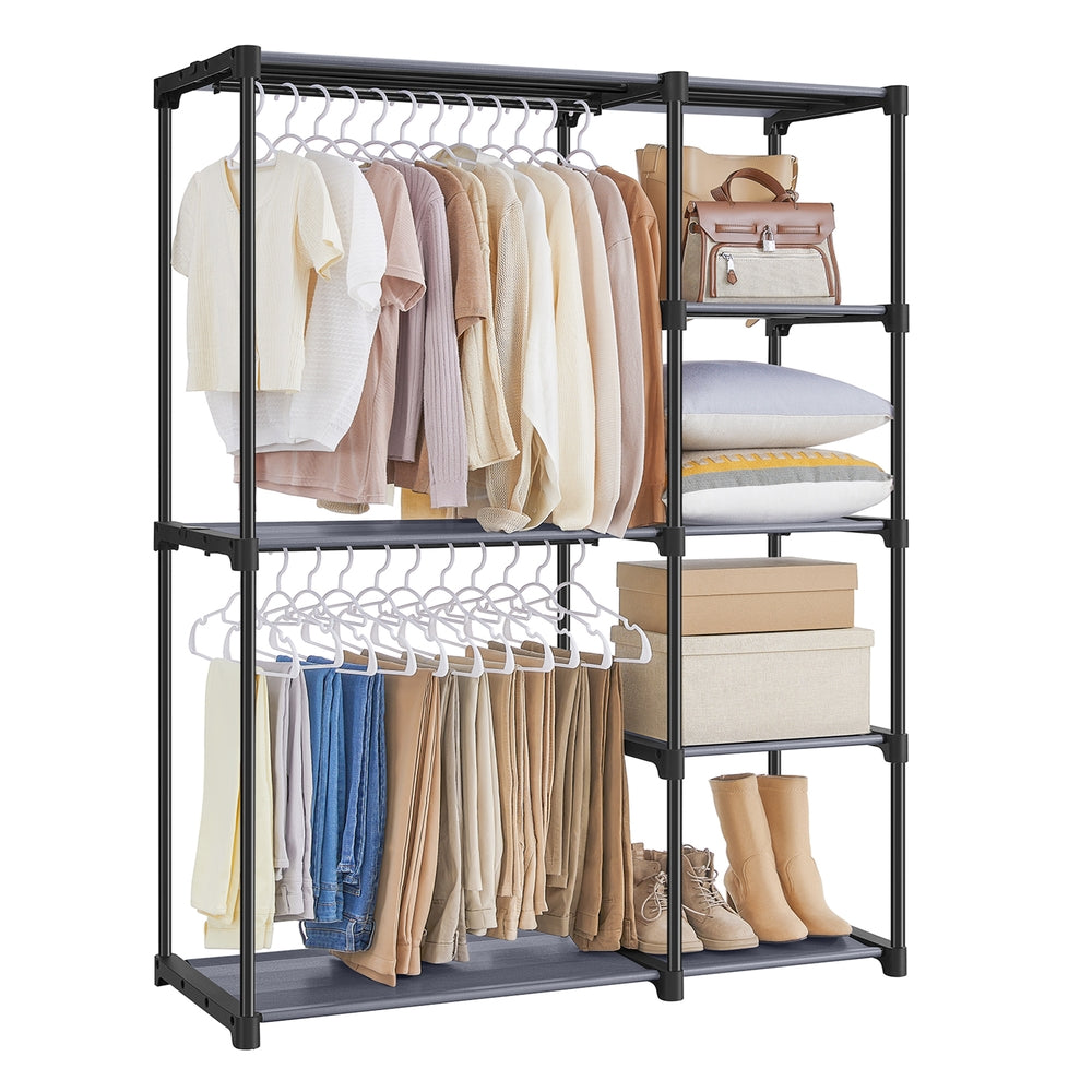 Freestanding Portable Closet With Shelves - product photo 09