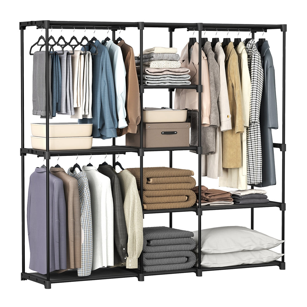 Freestanding Portable Closet With Shelves - product photo 55