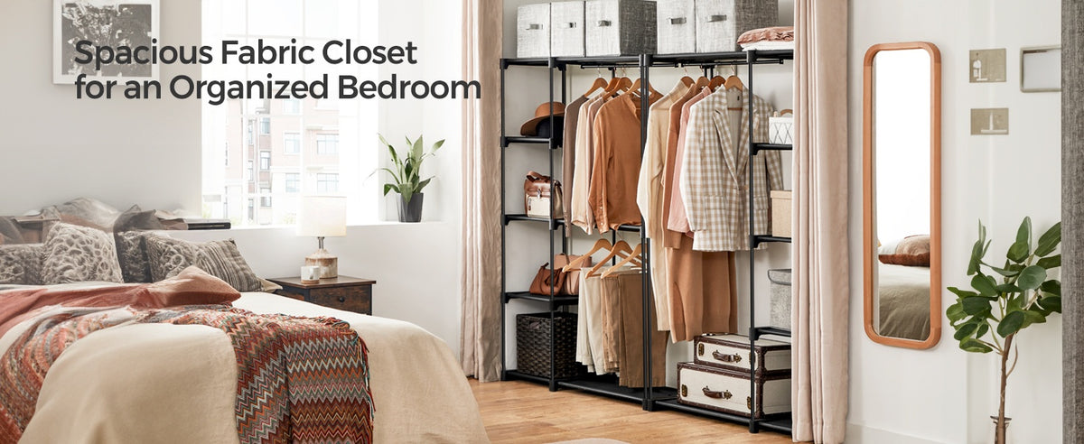 Freestanding Portable Closet With Shelves - product photo 71