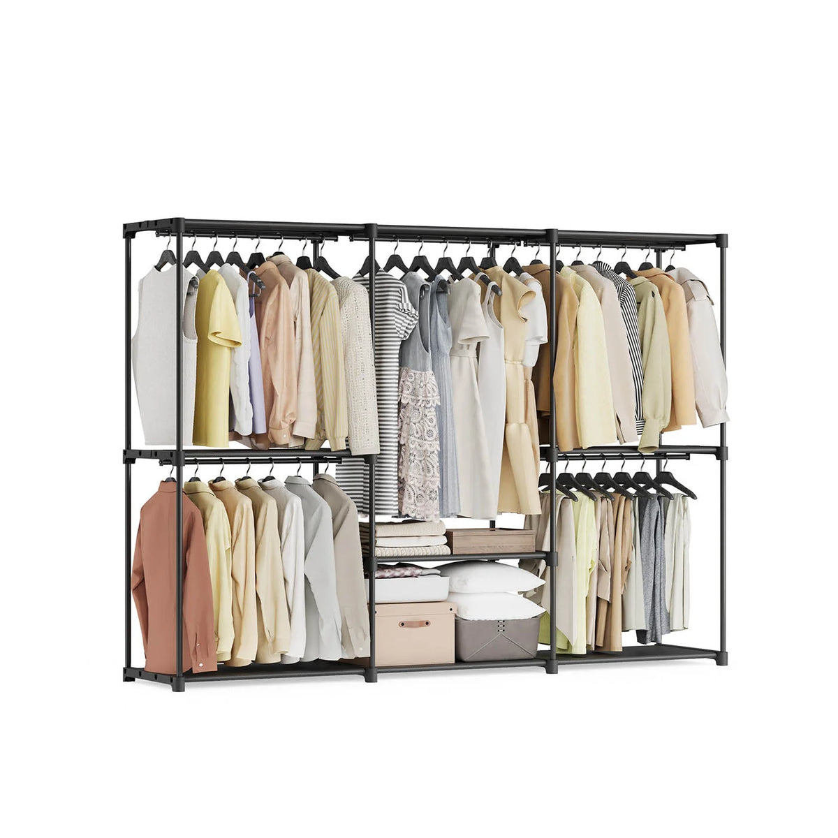 Freestanding Portable Closet With Shelves - URYG035B01