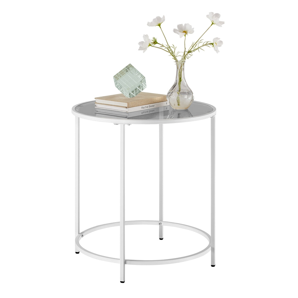 Glass End Table With Metal Frame - product photo 17