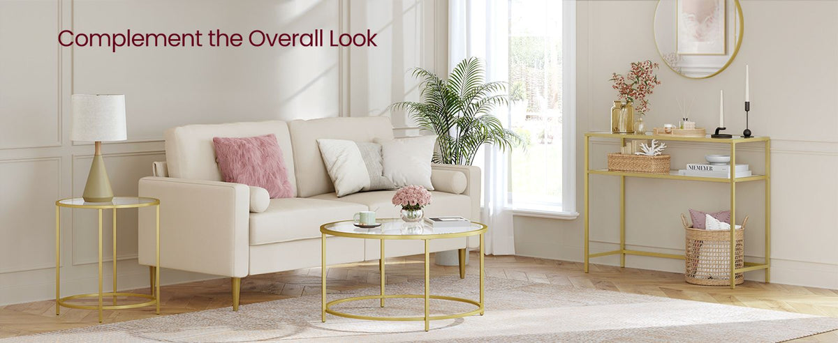 Glass End Table With Metal Frame - product photo 49