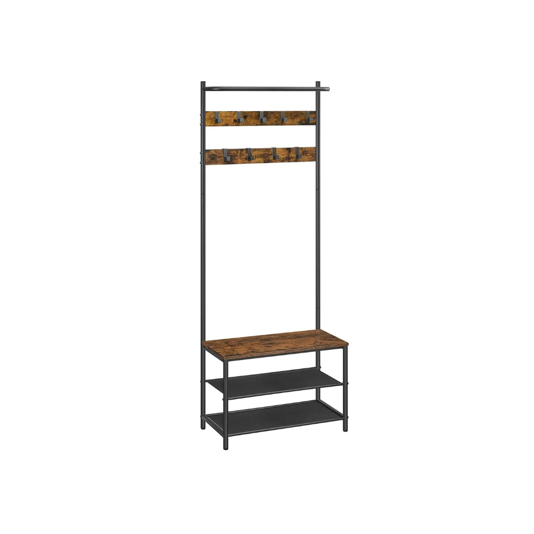 Hall Tree With Bench – product view 1 | Ridgefield Furniture