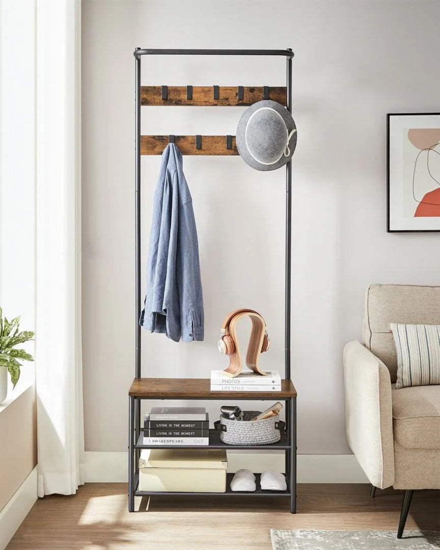 Hall Tree With Bench – product view 4 | Ridgefield Furniture