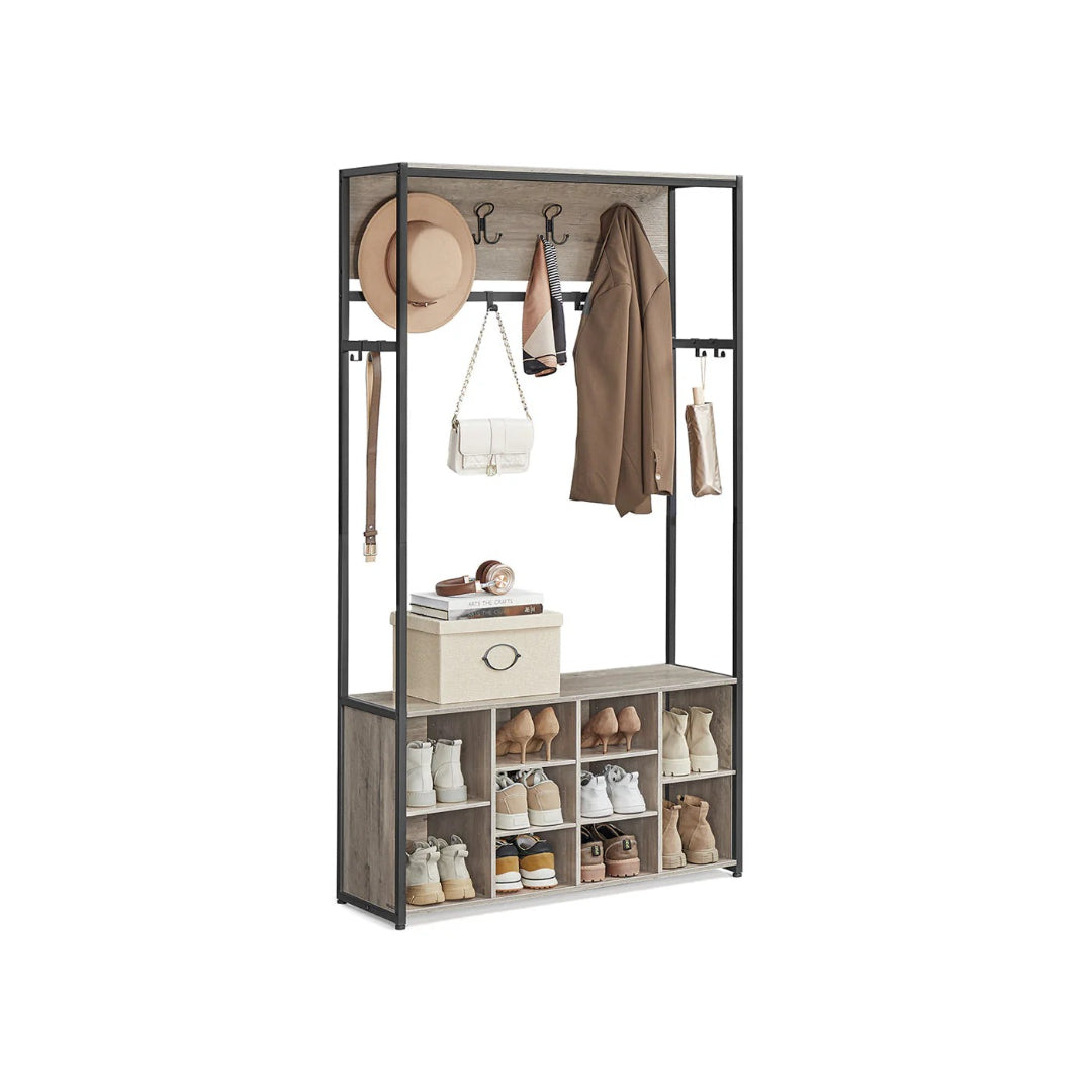 Hall Tree With Bench – product view 2 | Ridgefield Furniture