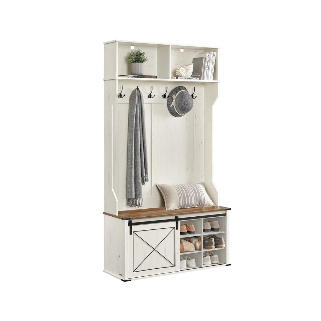 Hall Tree With Bench – product view 1 | Ridgefield Furniture