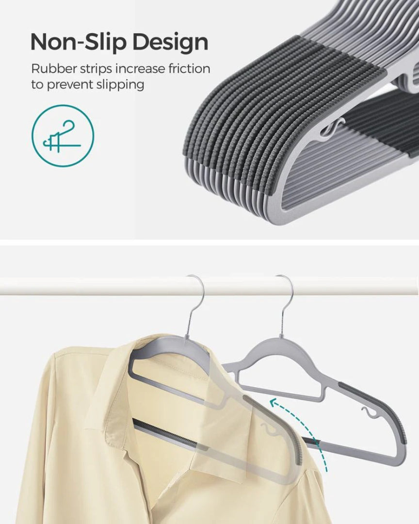 Heavy Duty Plastic Clothes Hangers Pack Of 30 Or 50 – product view 11 | Ridgefield Furniture