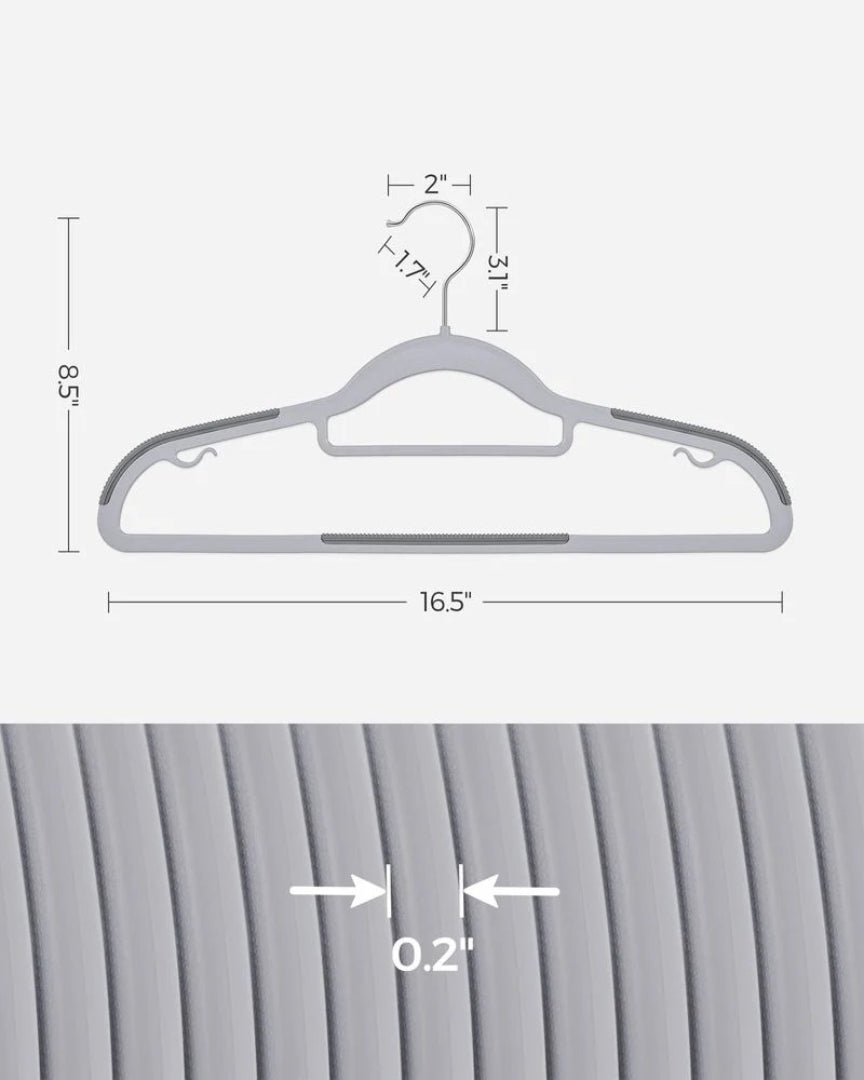 Heavy Duty Plastic Clothes Hangers Pack Of 30 Or 50 – product view 14 | Ridgefield Furniture