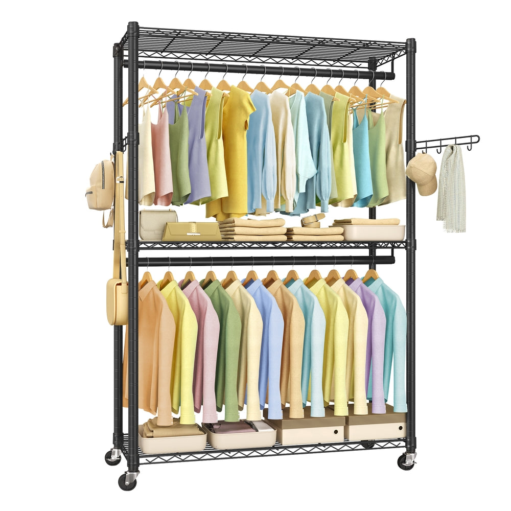 Heavy-Duty Rolling Clothes Rack - product photo 19