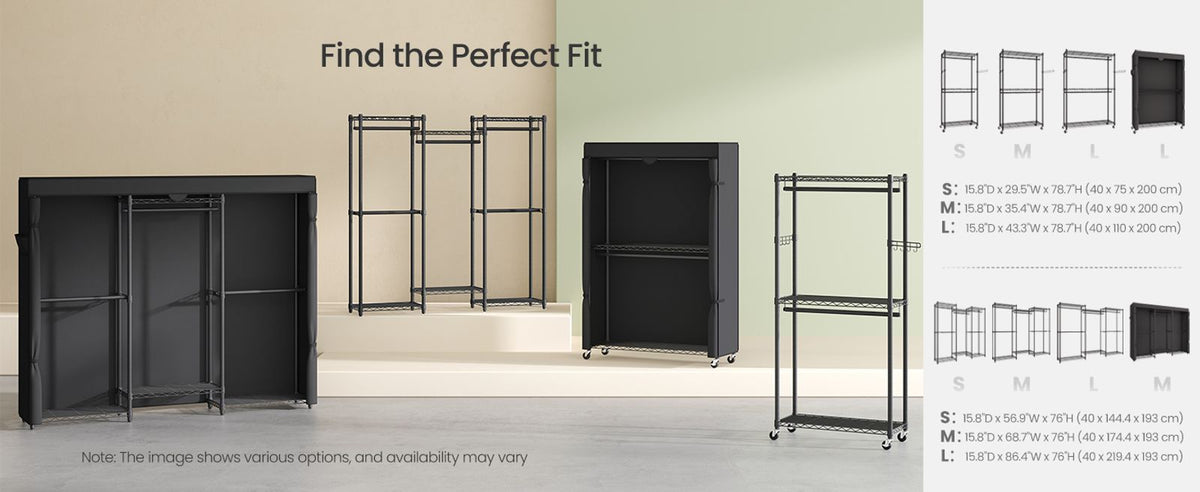 Heavy-Duty Rolling Clothes Rack - product photo 30