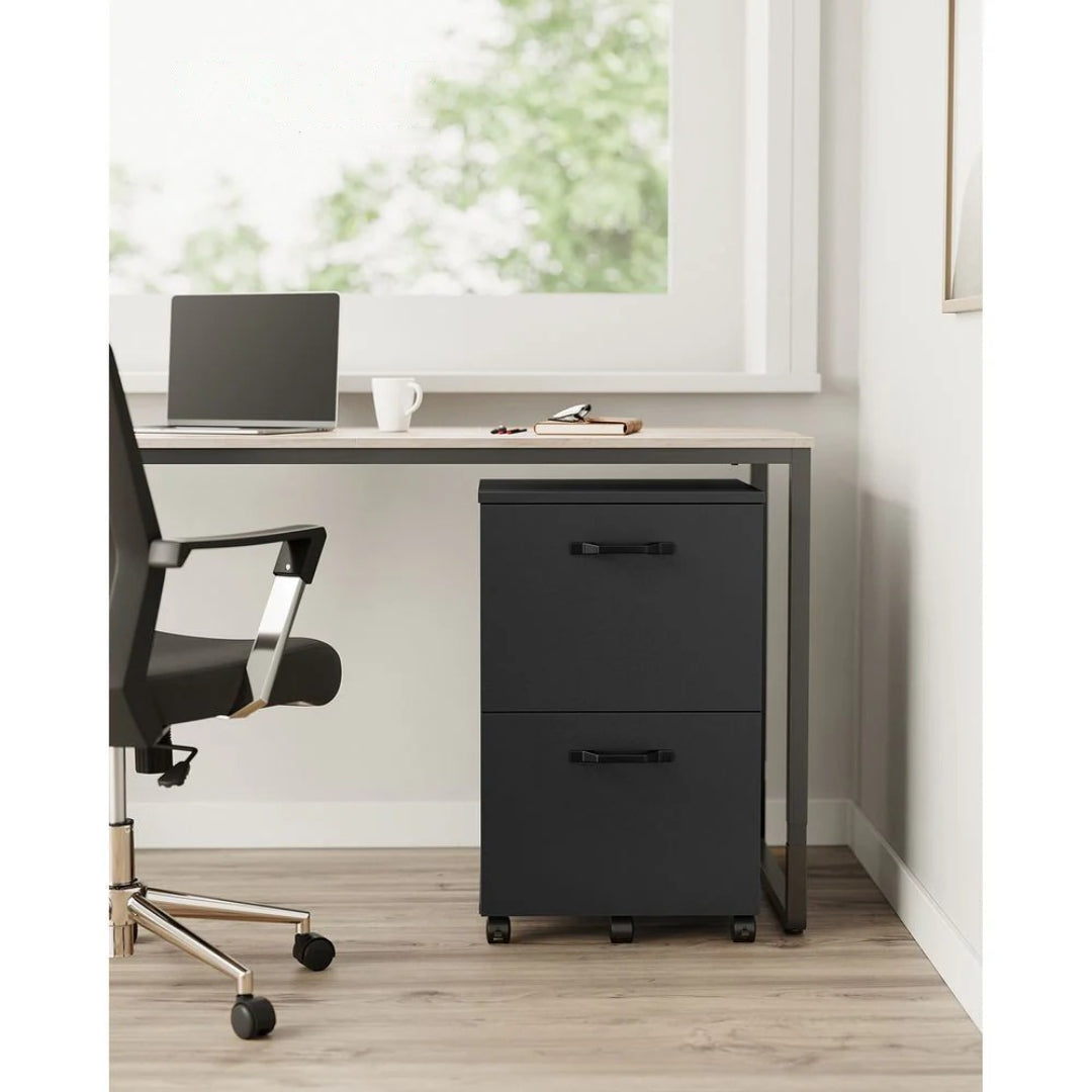 2 Drawer Rolling File Cabinet With Lockable Wheels – product view 11 | Ridgefield Furniture