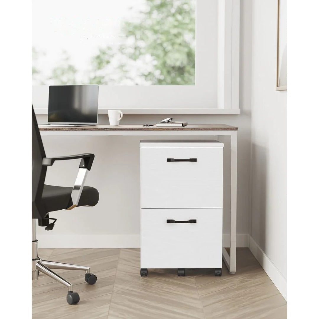 2 Drawer Rolling File Cabinet With Lockable Wheels – product view 12 | Ridgefield Furniture