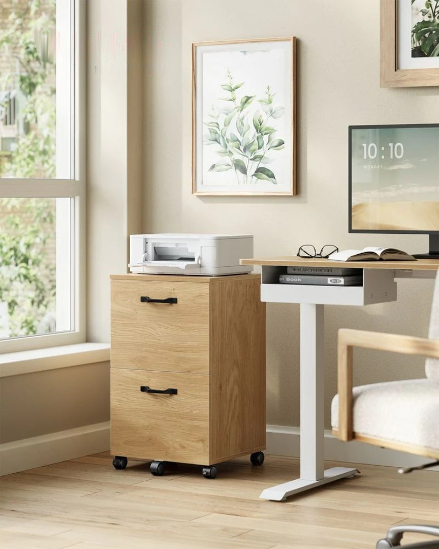 2 Drawer Rolling File Cabinet With Lockable Wheels – product view 15 | Ridgefield Furniture