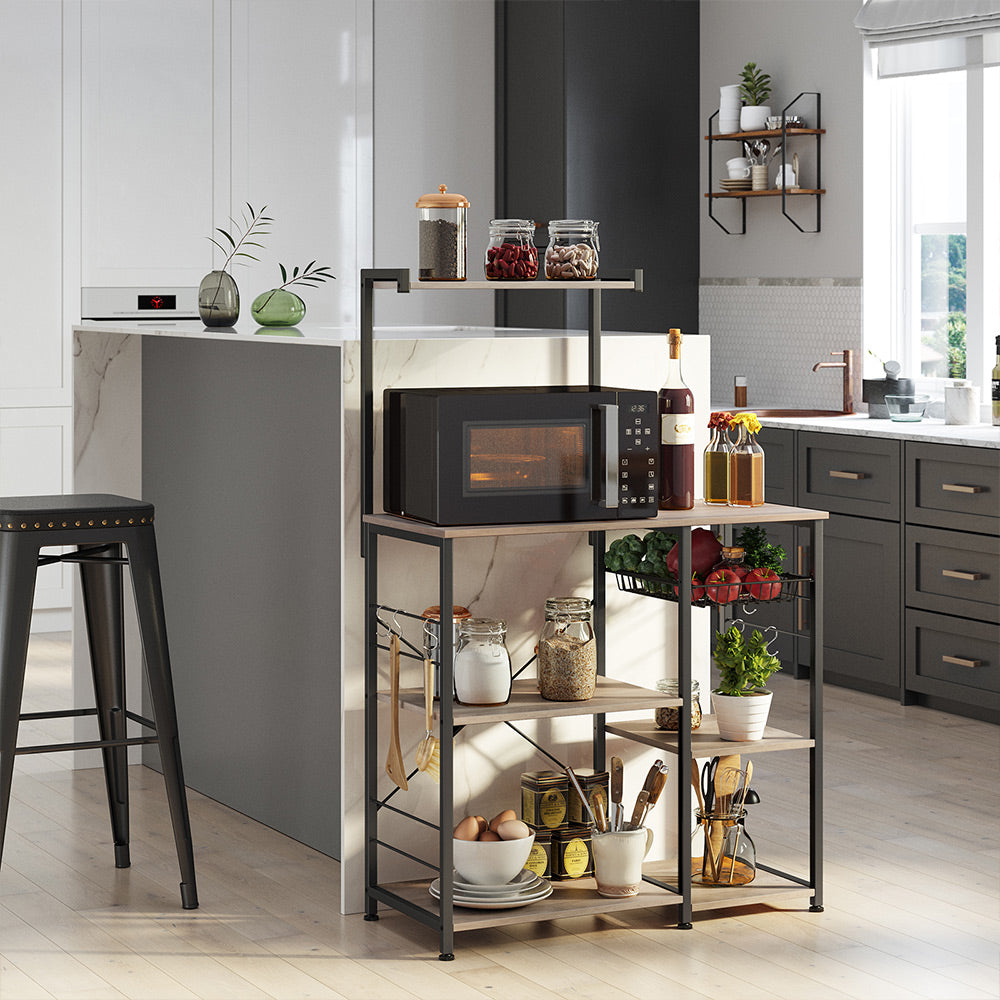 Industrial Brown Baker’s Rack With Shelves - product photo 11
