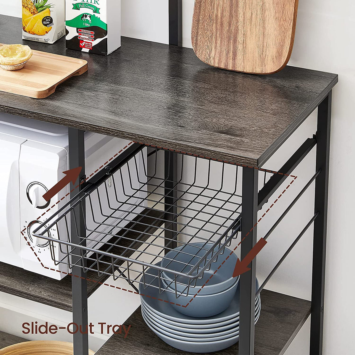 Industrial Brown Baker’s Rack With Shelves - product photo 20
