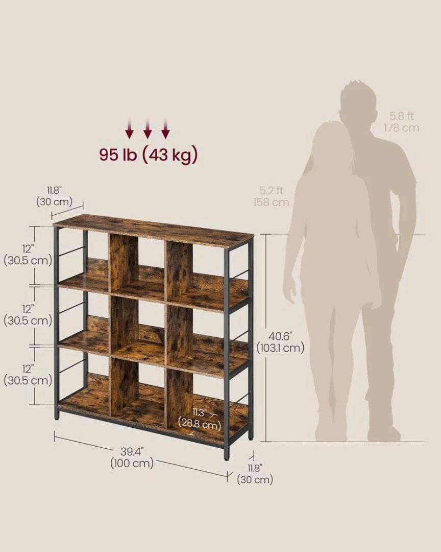 Bookshelf With Storage Cubes – product view 10 | Ridgefield Furniture