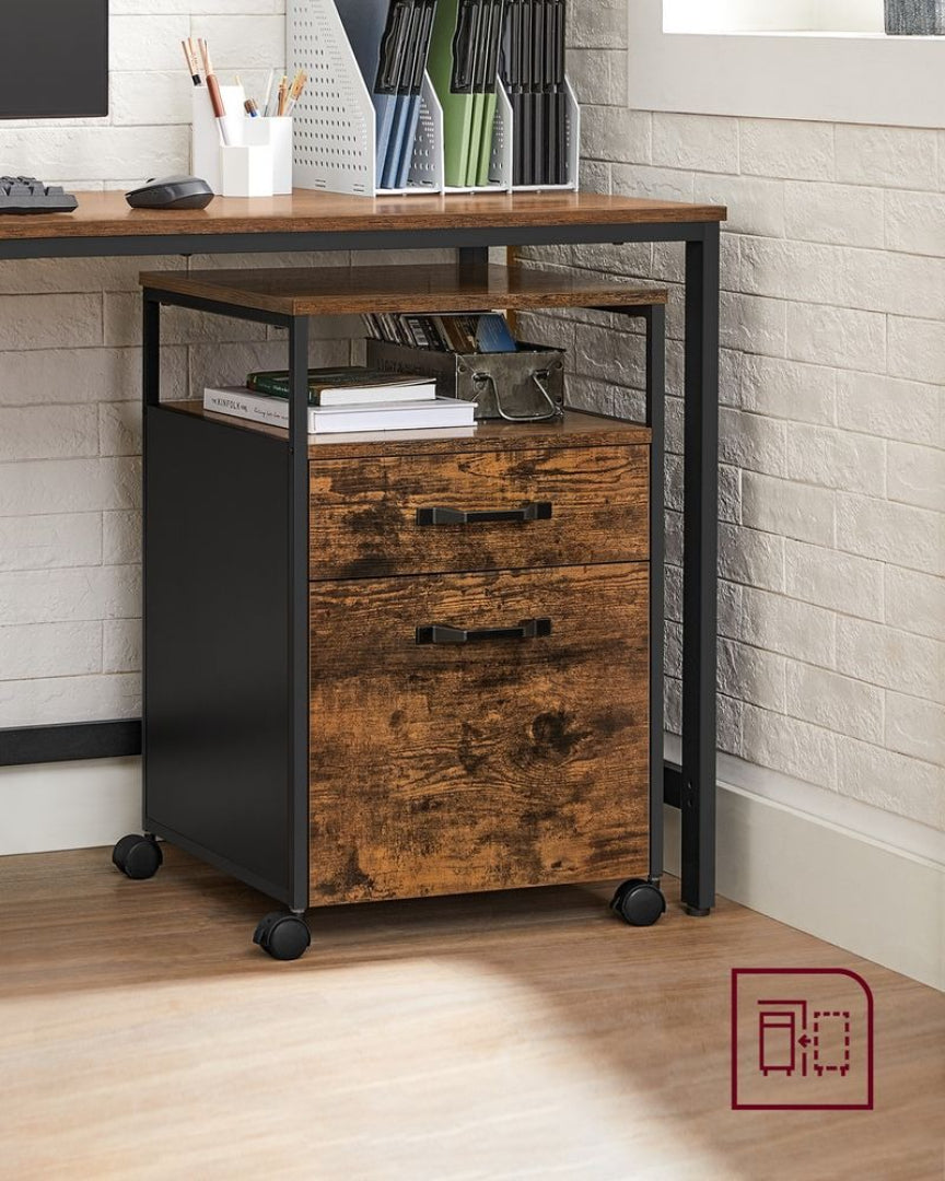Mobile Filing Cabinet With Wheels – product view 4 | Ridgefield Furniture
