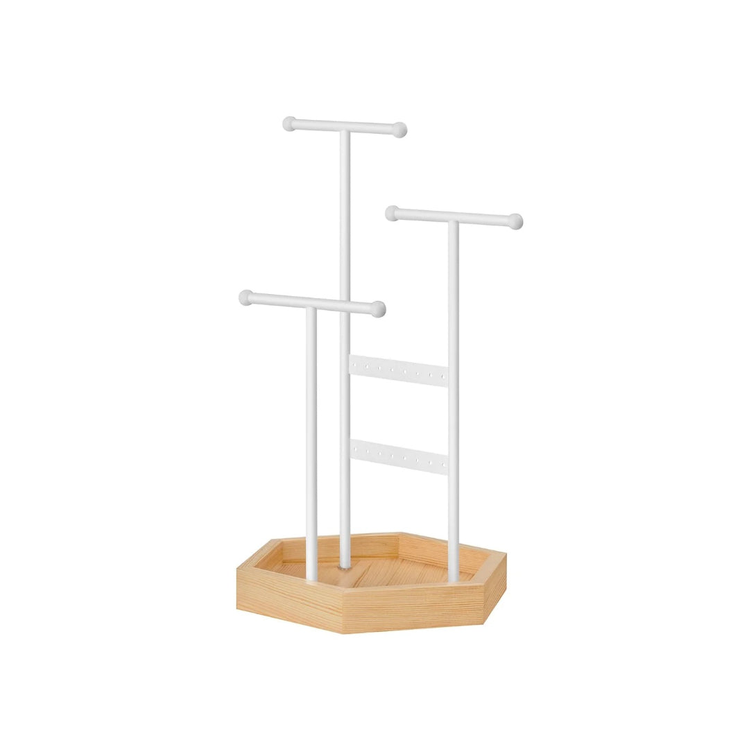 Jewelry Holder Stand With Metal Frame And Tray – product view 2 | Ridgefield Furniture