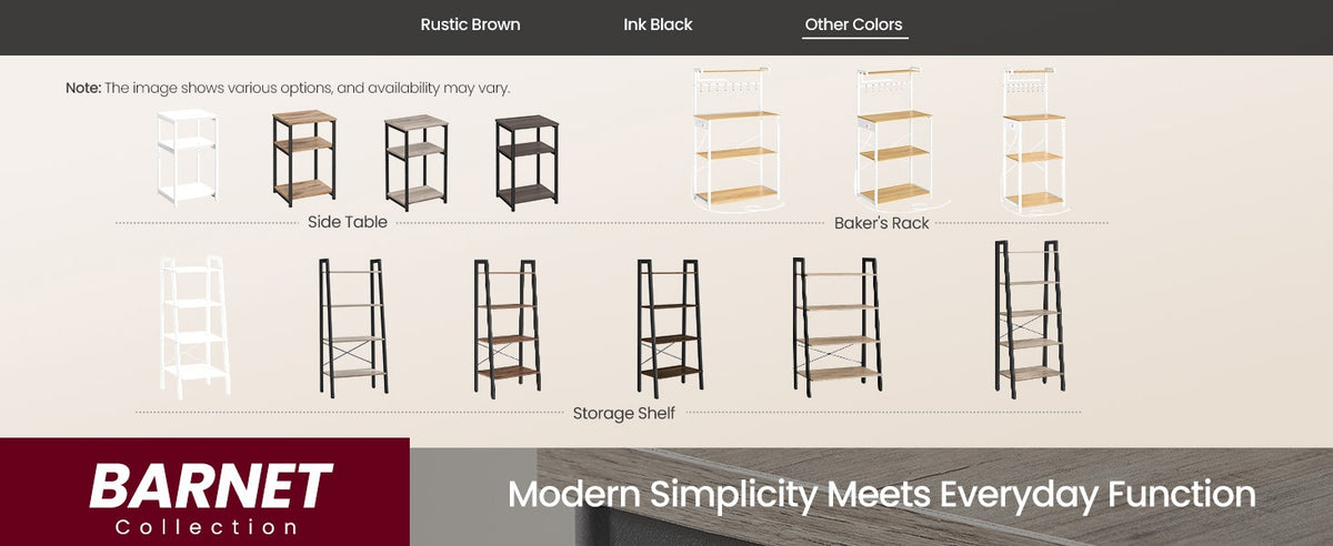 Kitchen Bakers Rack With Power Outlet And Flexible Shelving - product photo 20