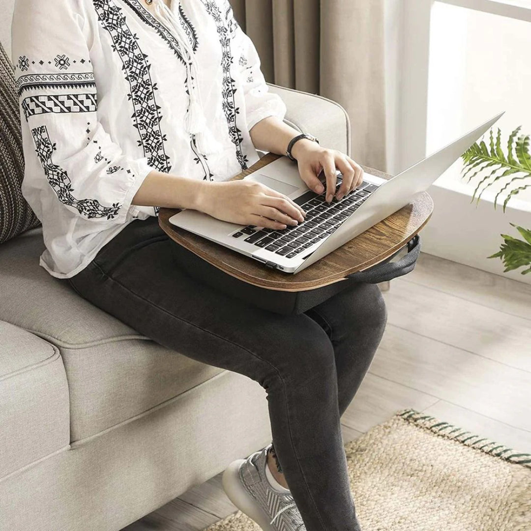 Laptop Table With Handle & Cushion – product view 2 | Ridgefield Furniture