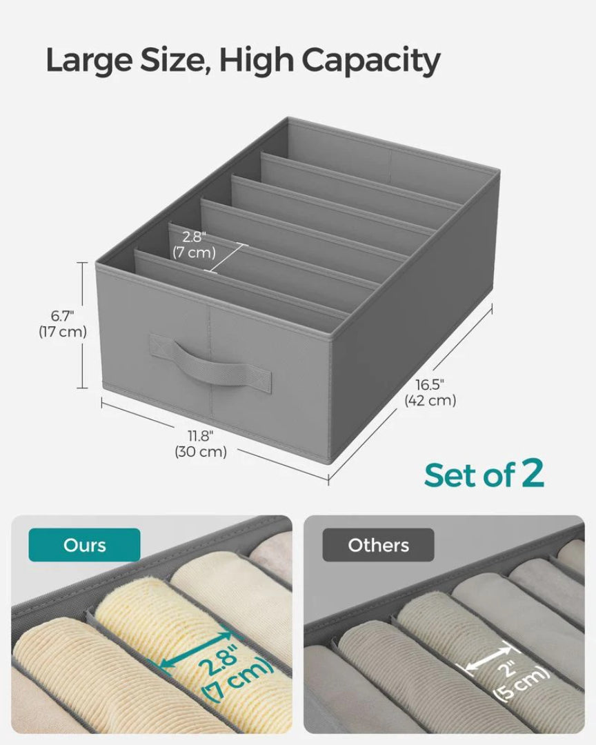Large Wardrobe Clothes Organizers Set Of 2 – product view 15 | Ridgefield Furniture