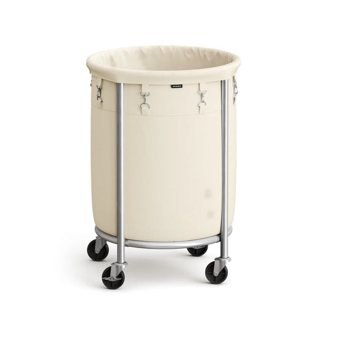 Laundry Basket With Wheels 29 Gallon Removable Bag 28in High – product view 1 | Ridgefield Furniture