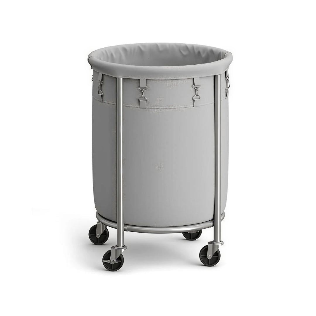 Laundry Basket With Wheels 29 Gallon Removable Bag 28in High – product view 3 | Ridgefield Furniture
