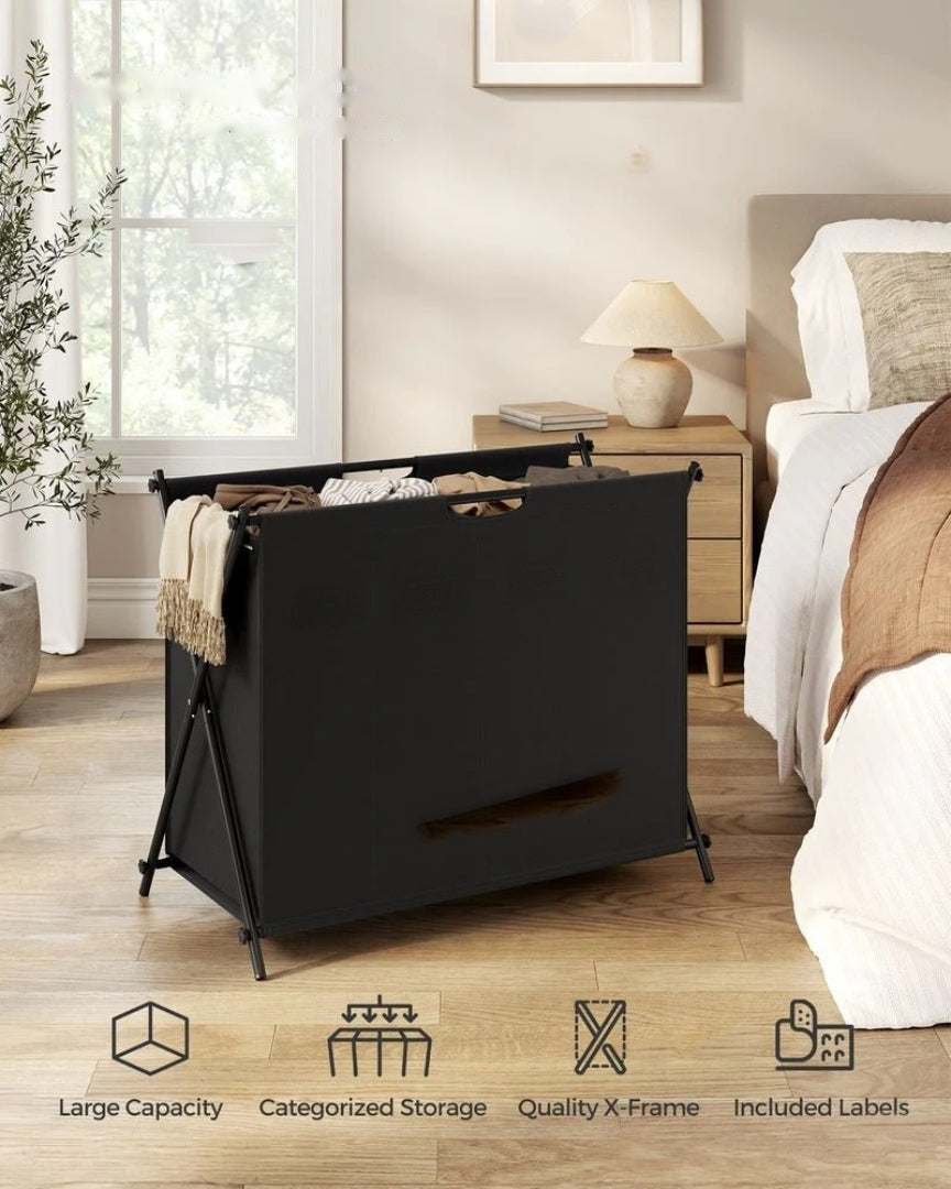 Laundry Hamper 4 Section 40.9 Gallon Collapsible Sorter – product view 15 | Ridgefield Furniture