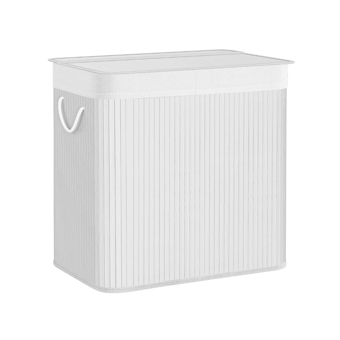 Laundry Hamper With Lid 3 Section 39.6 Gallon Sorter – product view 3 | Ridgefield Furniture