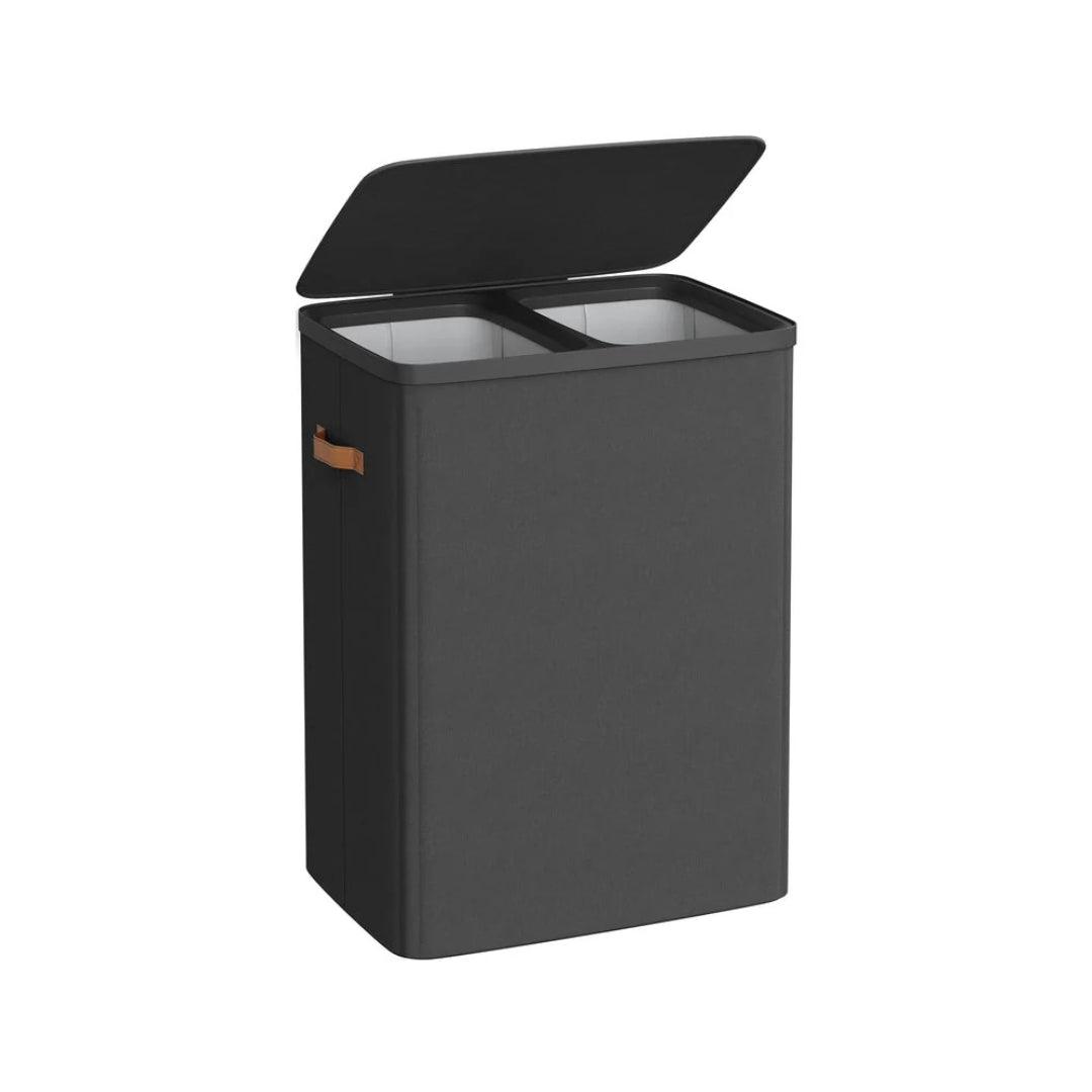 Laundry Hamper With Lid 44.9 Gallon 2 Compartment Sorter – product view 1 | Ridgefield Furniture