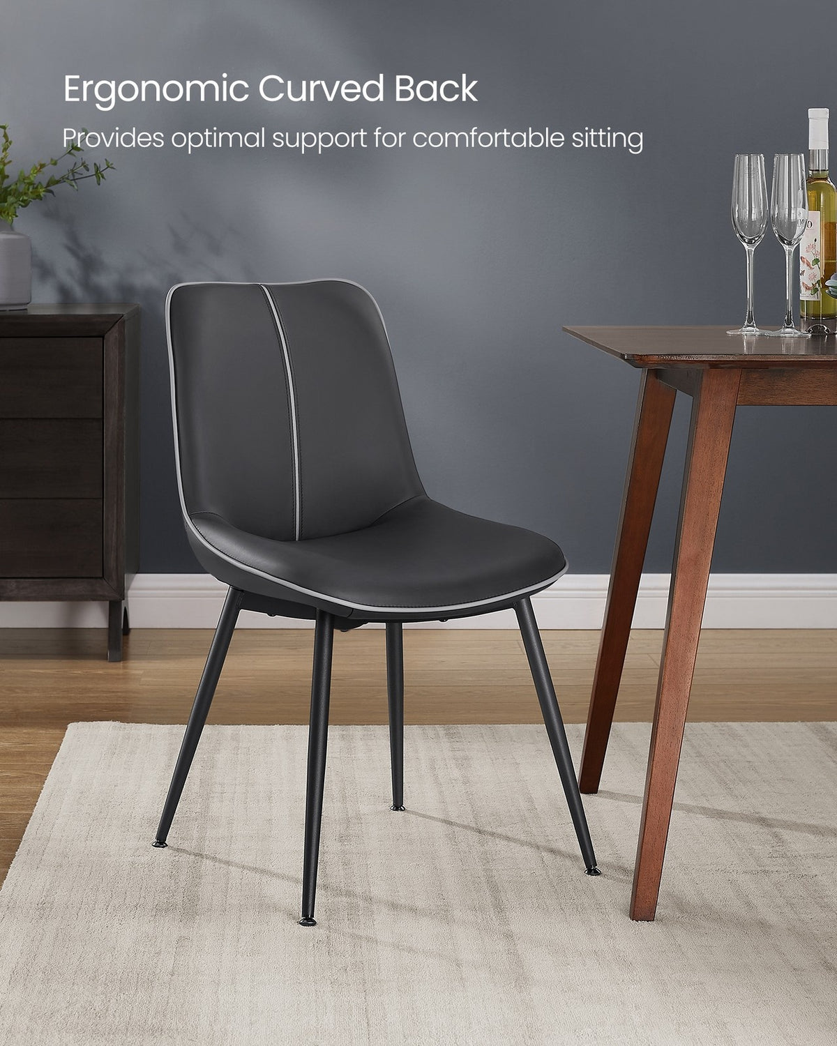 Leather Dining Chairs Set - product photo 03