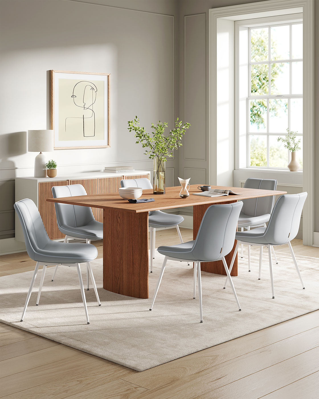 Leather Dining Chairs Set - product photo 10