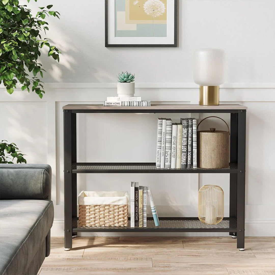 Entryway Console Table With 3 Tier Storage Shelves – product view 4 | Ridgefield Furniture