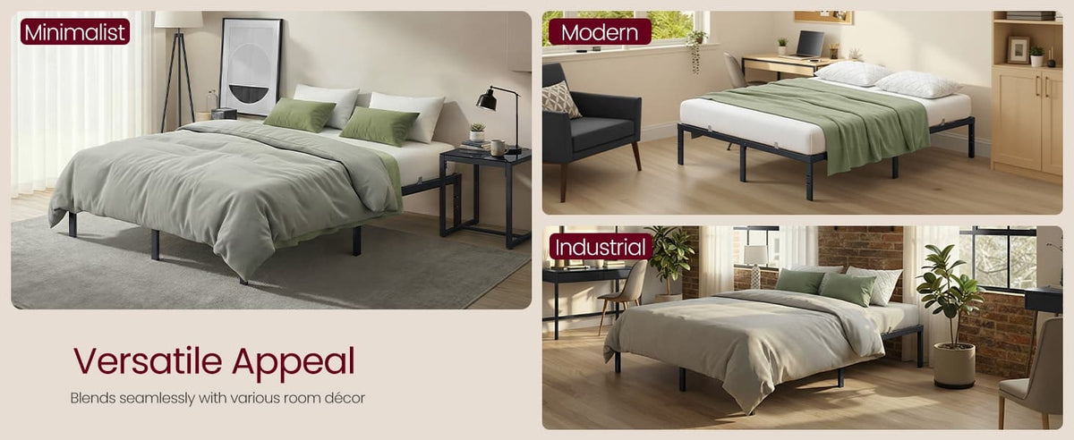 Metal Bed Frame With Under Bed Storage And Quick Lock Slats - product photo 29
