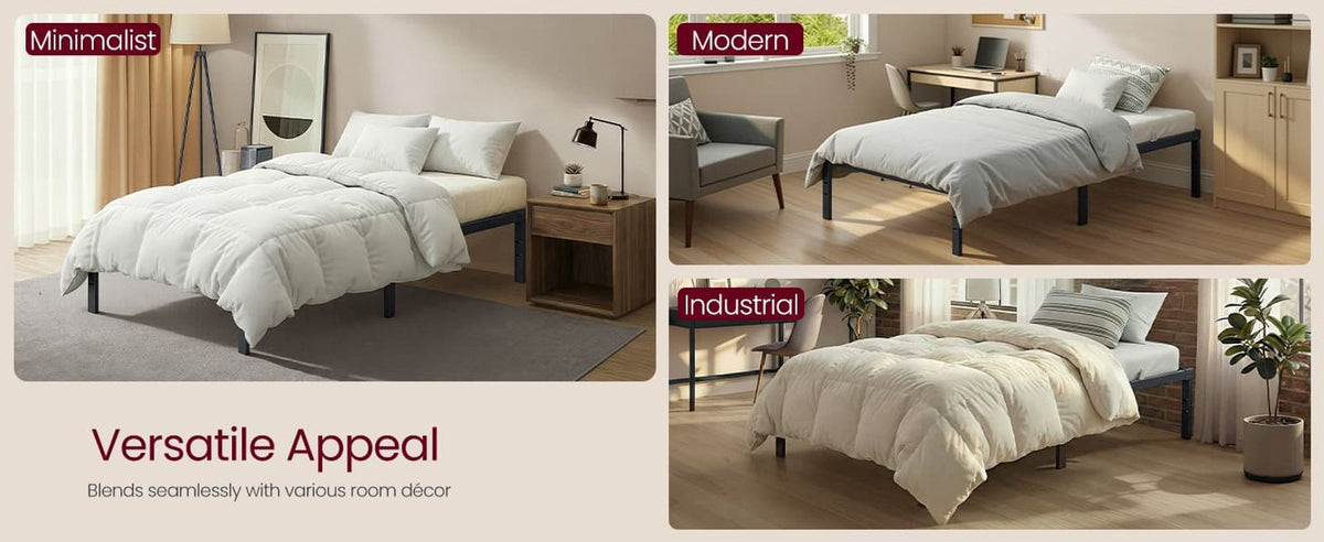 Metal Bed Frame With Under-Bed Storage - product photo 21