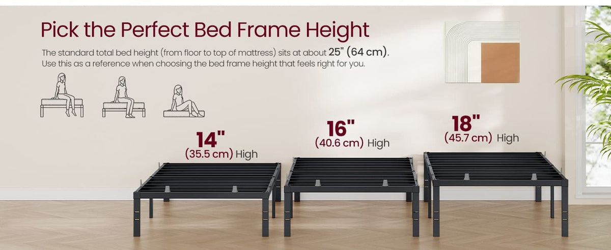 Metal Bed Frame With Under-Bed Storage - product photo 23