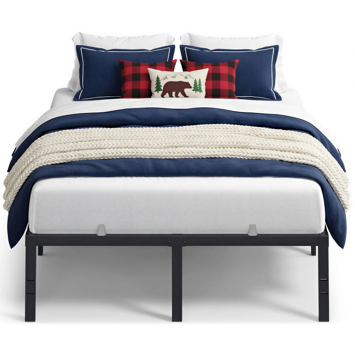 Metal Bed Frame With Under-Bed Storage - URMB662BD02S