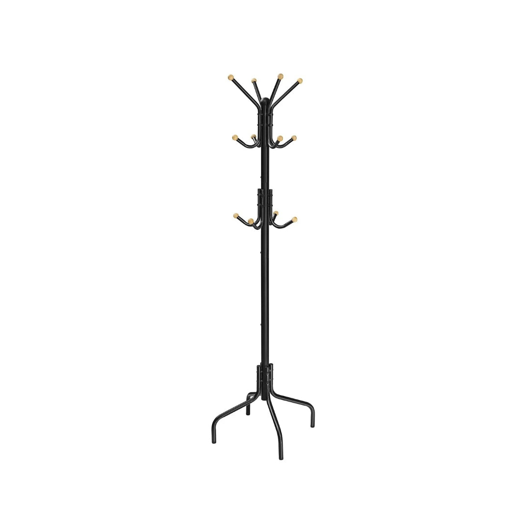 Freestanding Coat Rack With 12 Hooks & 4 Leg Base Stand – product view 1 | Ridgefield Furniture