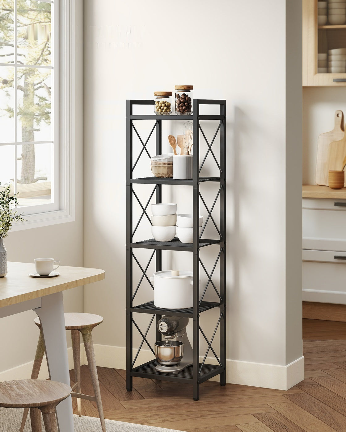 Metal Storage Shelf With X Side Frames - product photo 02