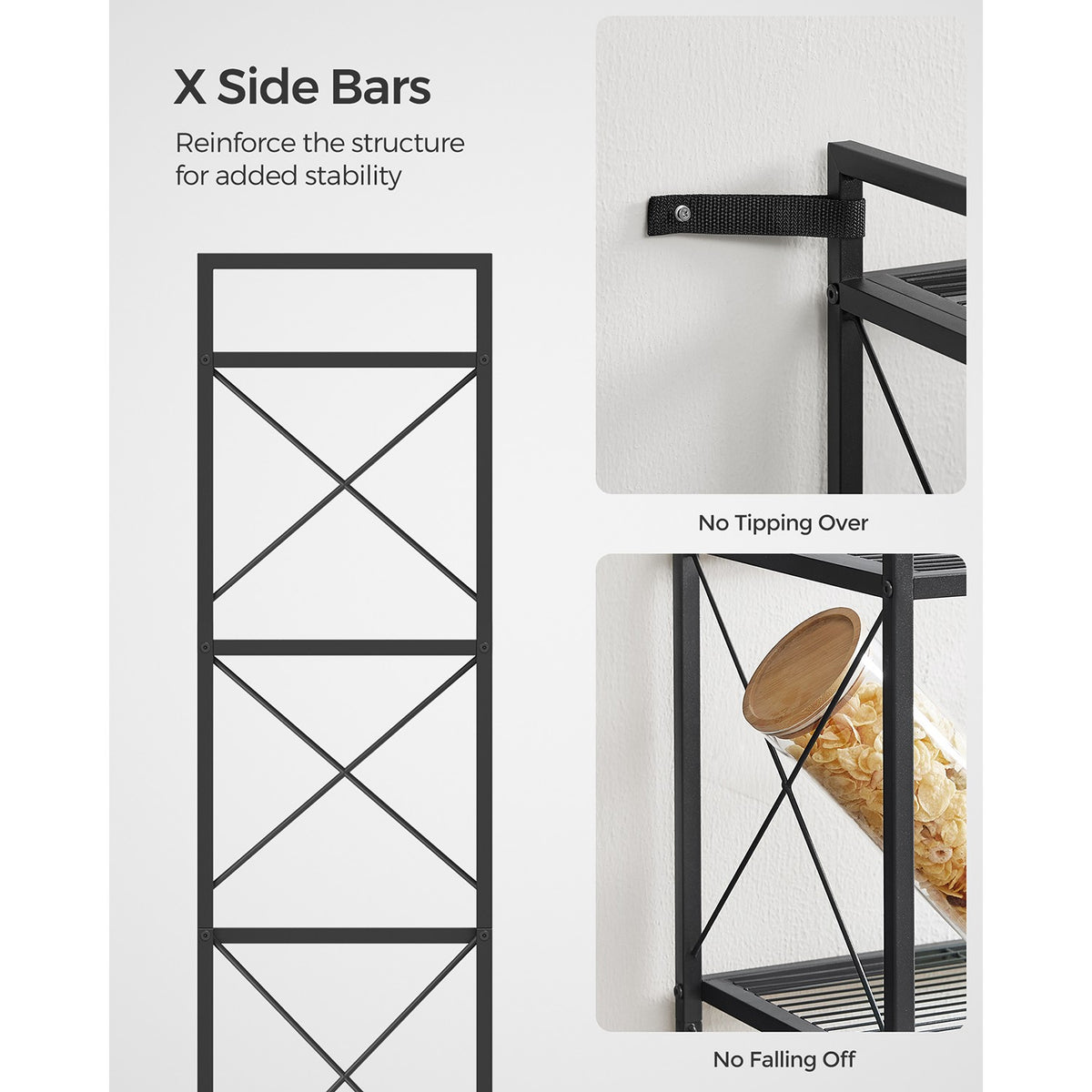 Metal Storage Shelf With X Side Frames - product photo 11