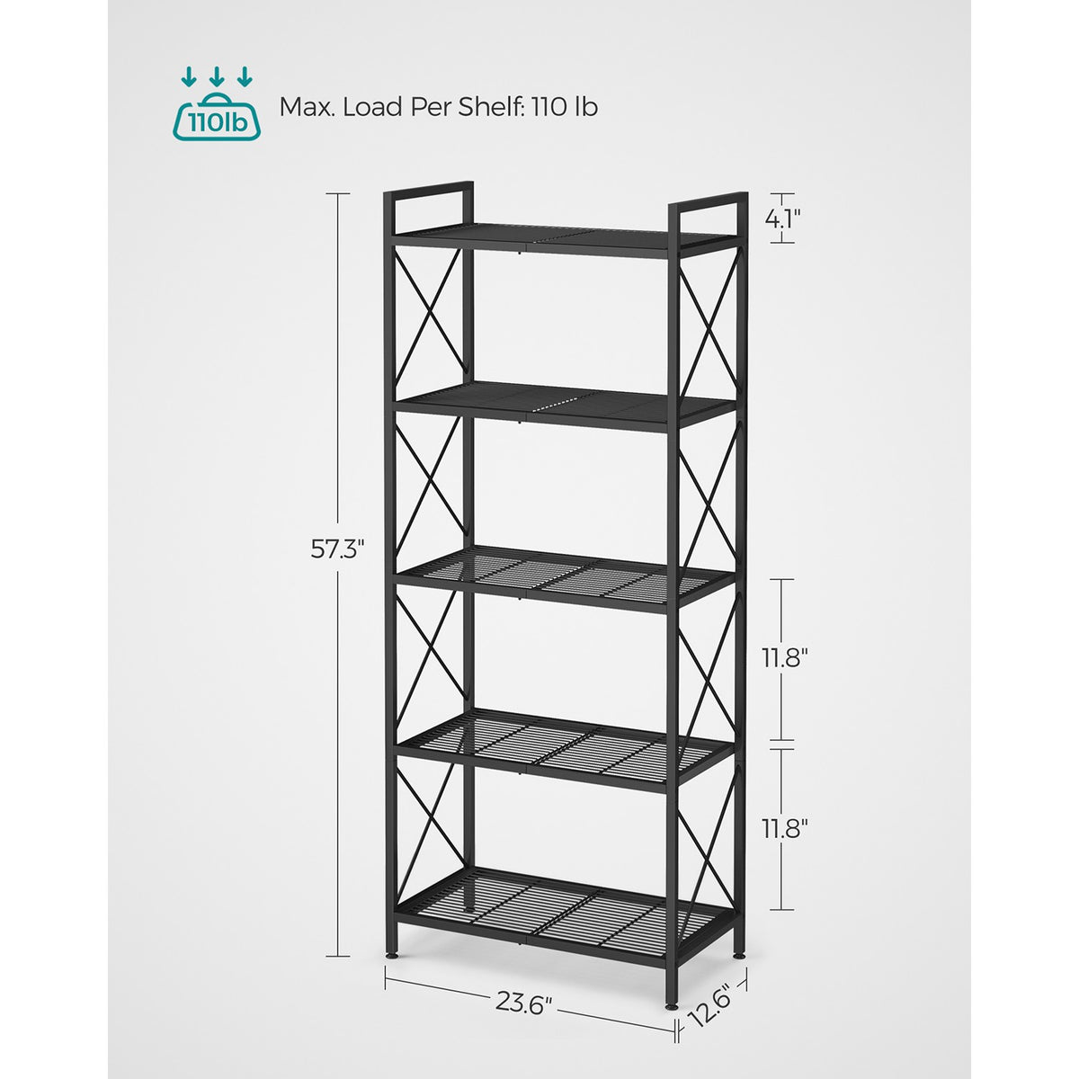 Metal Storage Shelf With X Side Frames - product photo 14