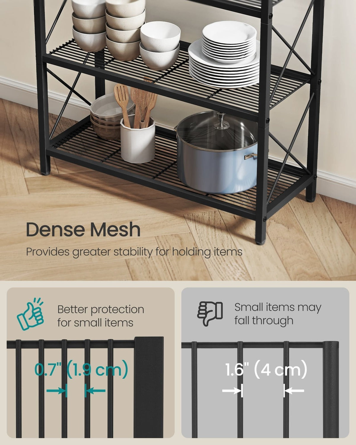 Metal Storage Shelf With X Side Frames - product photo 24