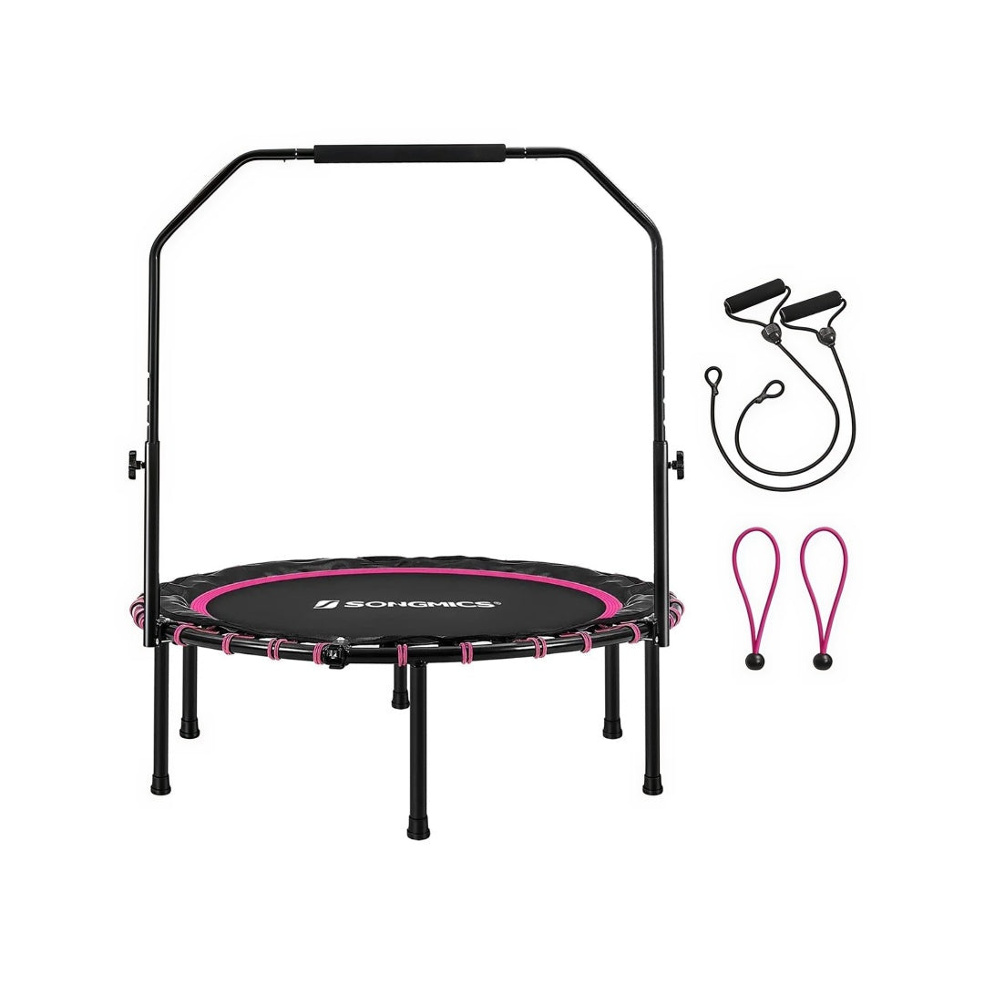 Mini Fitness Trampoline 40in Rebounder With Handle 264lb Capacity – product view 2 | Ridgefield Furniture