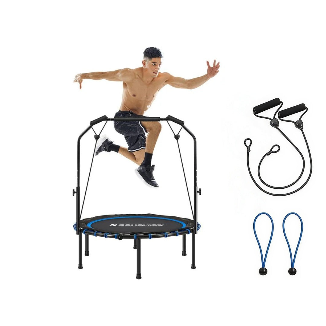 Mini Fitness Trampoline 40in Rebounder With Handle 264lb Capacity – product view 10 | Ridgefield Furniture