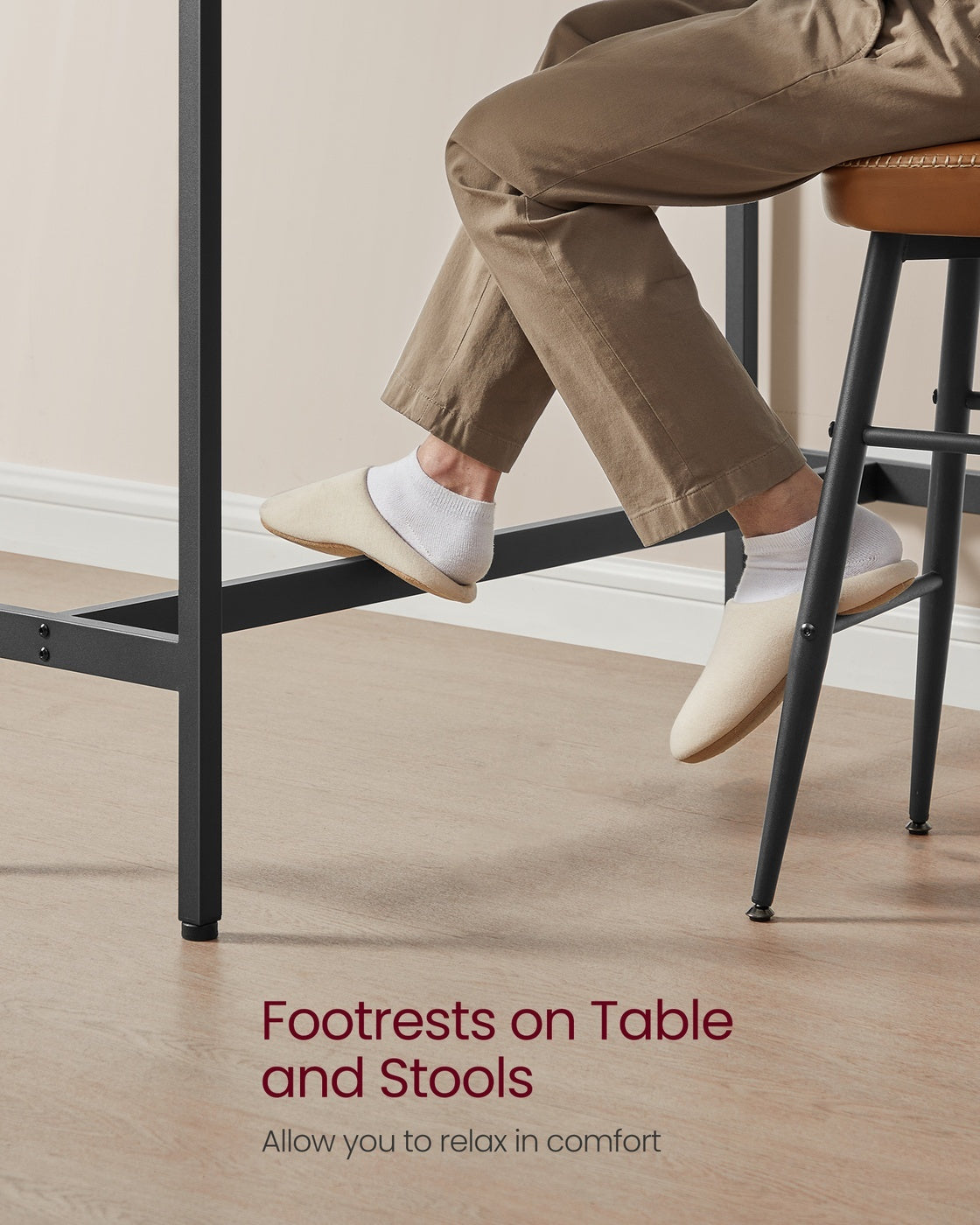 Narrow Bar Table With Metal Frame - product photo 05