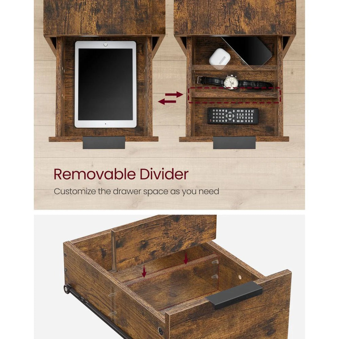 Narrow End Table With Charging Station And 2 Drawers – product view 21 | Ridgefield Furniture