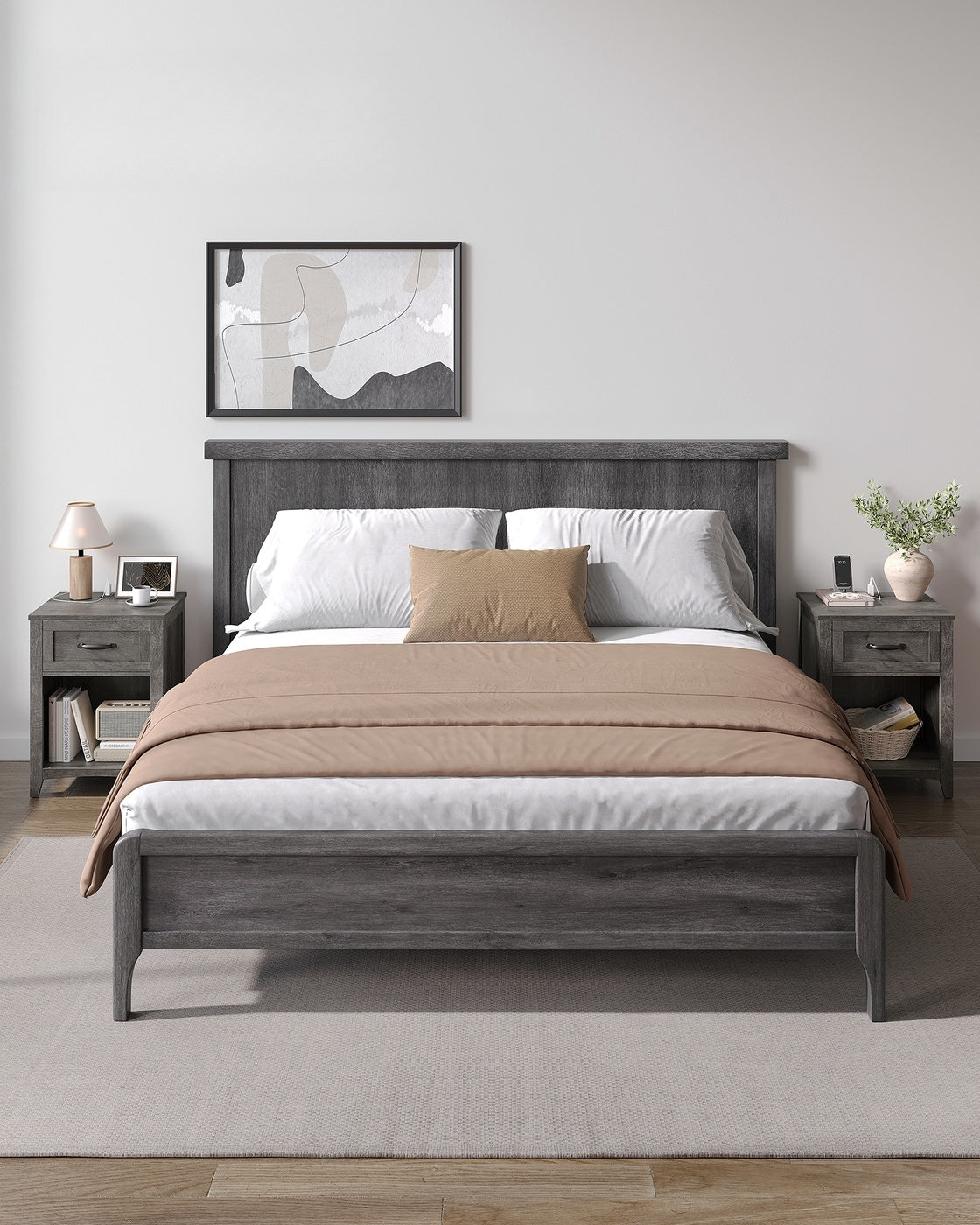 Nightstands With Charging Station, Set Of 1 Or 2 Bedside Tables - product photo 45